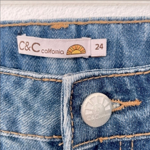 C&C California distressed jean shorts​​​​​​​​ - Picture 2 of 4